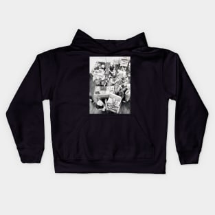 Birds Eye ENT - Drawing  by Avril Thomas - Adelaide / South Australia Artist Kids Hoodie